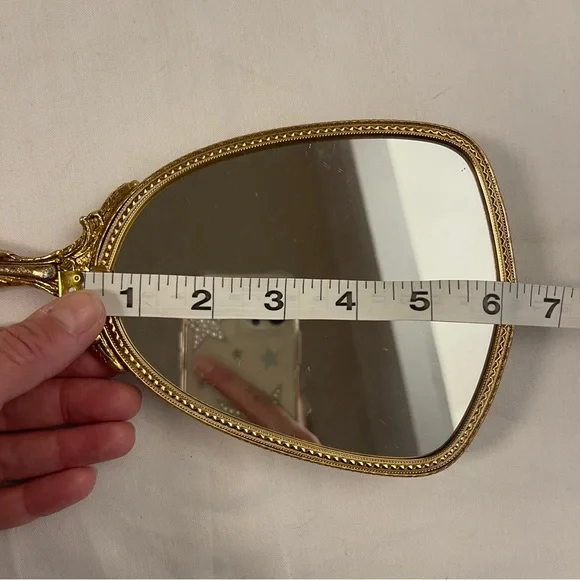 VINTAGE MIRROR & BRUSH SET